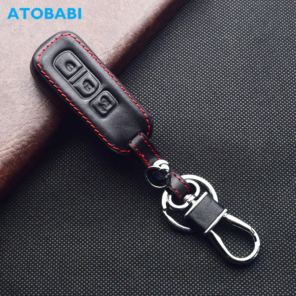 

Leather Car Key Cases Keychain Holder Skin For Honda N-BOX N-WGN N-ONE JF1 JF2 JH1 JH2 JG1 JG2 Smart Remote Fobs Protector Cover