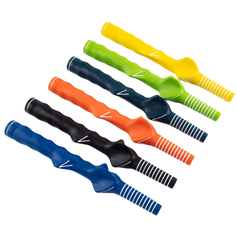 

Non-slip Golf Rubber Swing Trainer Training Grip Aids for Right Left Hand Golfer Hot sale
