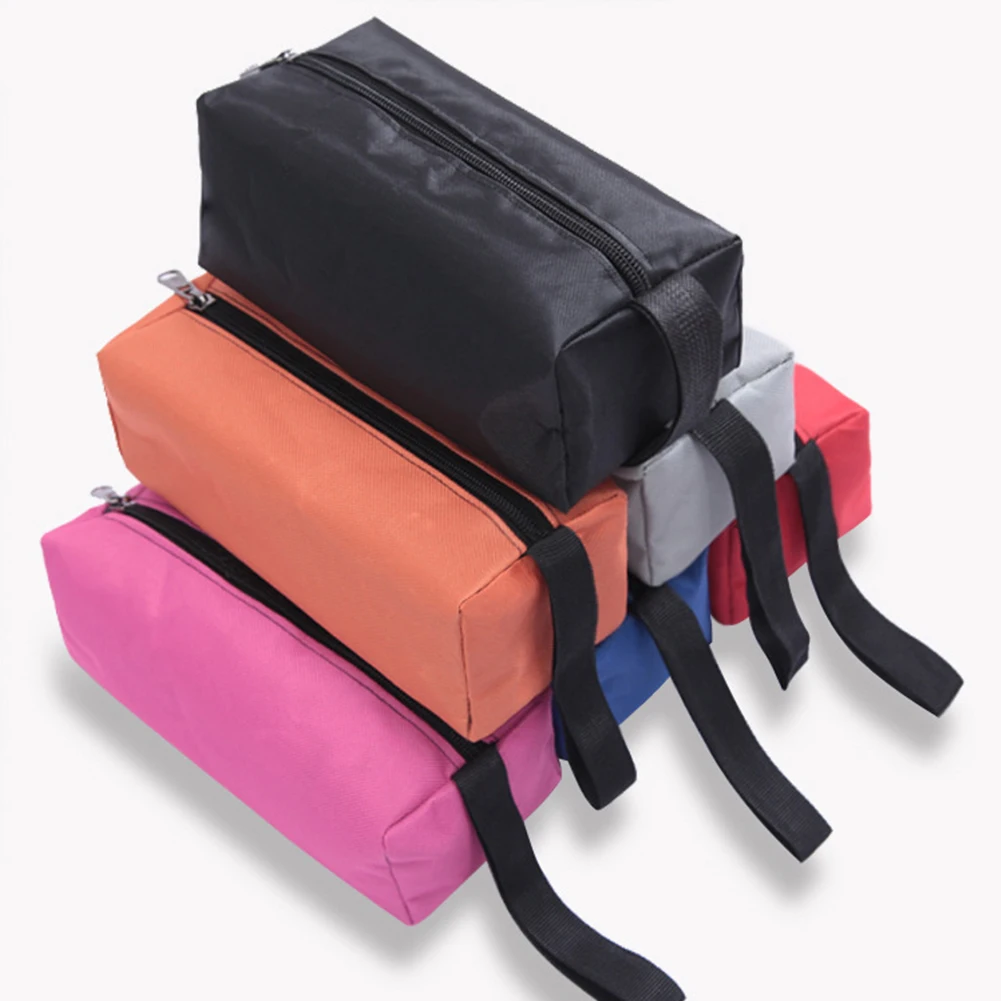 Oxford Canvas Waterproof Storage Hand Tool Bag Screws Nails Drill Bit Metal Parts Fishing Travel Makeup Organizer Pouch Bag Case