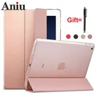 Чехол для нового iPad 10,2 2021 8th 7th 9th Gen A2197 A2200 A2198 2020, Ультратонкий чехол из ПУ для iPad Pro 11 Air 9,7