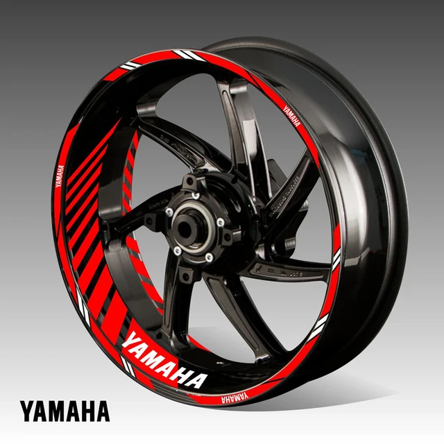 Vinyl Motorcycle Yamaha Sticker Wheel Kit Logo Rim Tyre Decal Yzf R1 R3 R6 R15 Tracer Fz1 Fz6 Fz8 Raptor 5