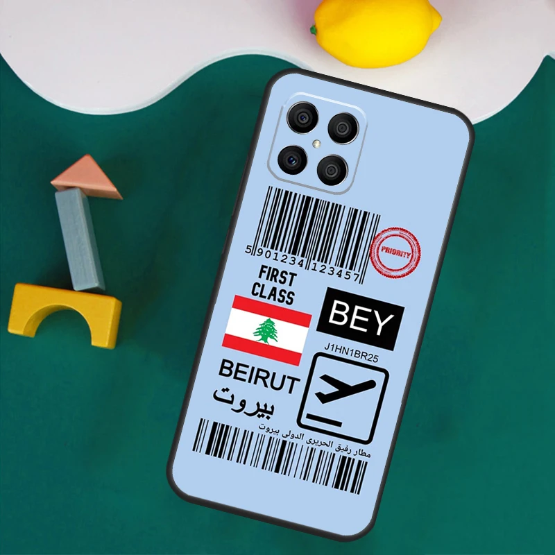 Чехол с флагом Ливана для Honor 200 Pro 50 70 90 X9a X8a X8 X9 X8b X9c X9b Magic 7 Lite 5 6 Cover