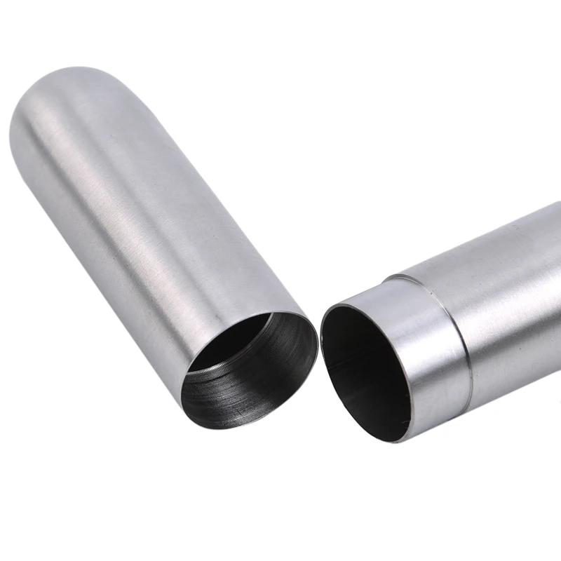 Portable Stainless Steel Cigar Tube Exquisite Polished Cigar Case Single Pipe Smoking Set Cuban Cigar Cover Storage Tube (art.: 3920bbca22cbc) - 3920bbca22cbc