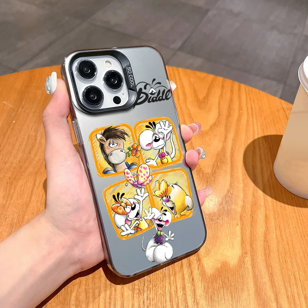 Фото Чехол для телефона FUNDA для Samsung S25 S24 S23 A07 A17 A06 4G 5G Защитный цветной чехол IMD с милым рисунком D-Diddl №2