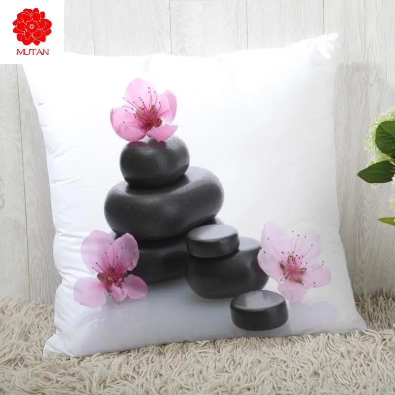 

Наволочки под заказ с принтом Zen Stone, квадратная наволочка с орхидеями, Рождественская Наволочка на молнии, 40*40 см, 45*45 см (с одной стороны)