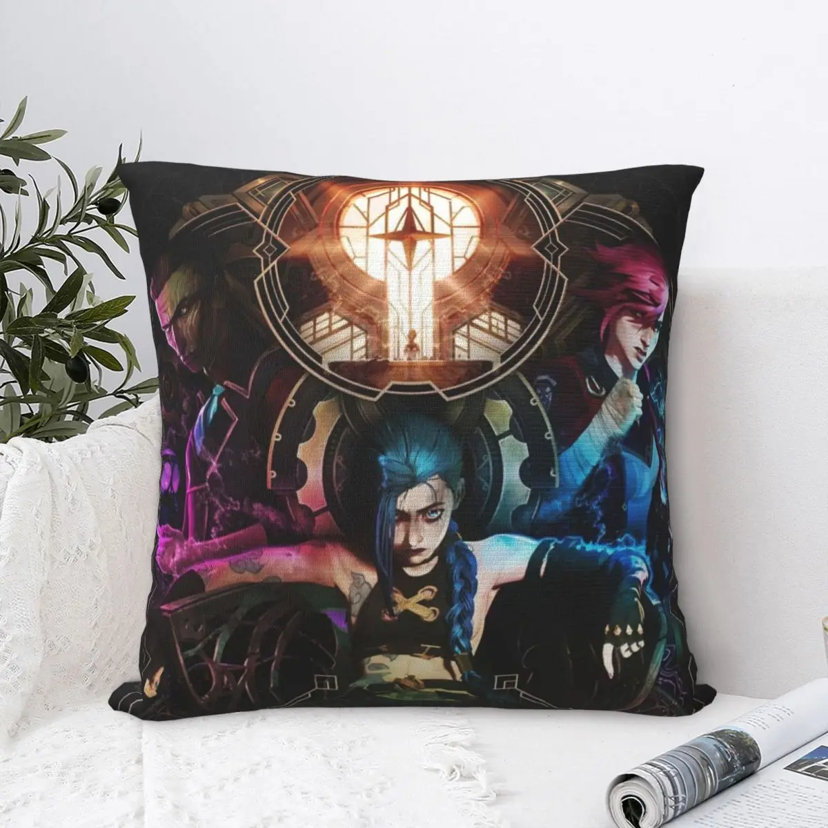 

Arcane Poster Pillowcase Pillow Case Cushion Cover Home Sofa Car Decorative Throw Pillow Printing Fashion Waist