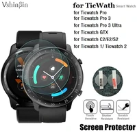 10pcs screen protector for ticwatch pro 3 c2 e2 s2 gtx tic watch 2 smart watch anti scratch tempered glass protective film