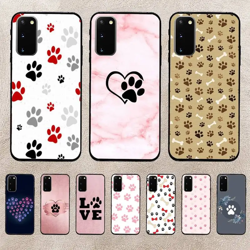 

Dog Footprint Paw Husky Phone Case For Huawei Honor V30 50 60 70 Pro 9lite 9xpro Cover Coque Funda