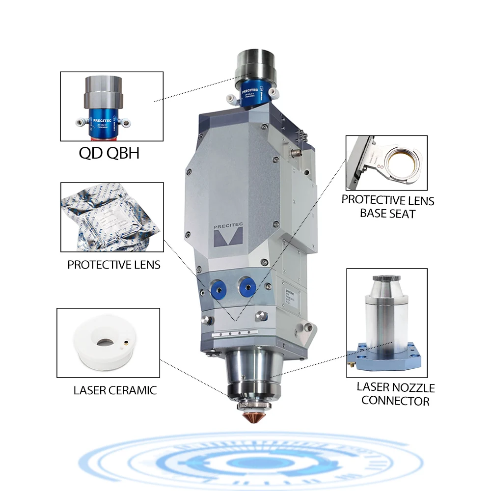 Оригинальная лазерная фокусирующая и коллимационная линза Precitec с держателем D30