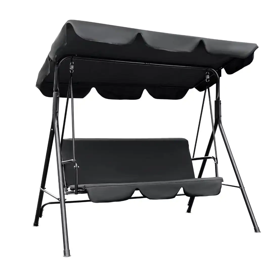 And Durable Steel Fram For Backyard, Garden, Balcony (black)