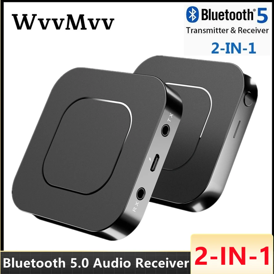 2 в 1 Bluetooth 5 0 аудио передатчик AUX RCA 3 мм разъем USB музыка стерео Беспроводные