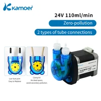 kamoer diy peristaltic pump kpas100 24v stepper motor dosing pump for viscous non viscous liquids 20 110mlmin