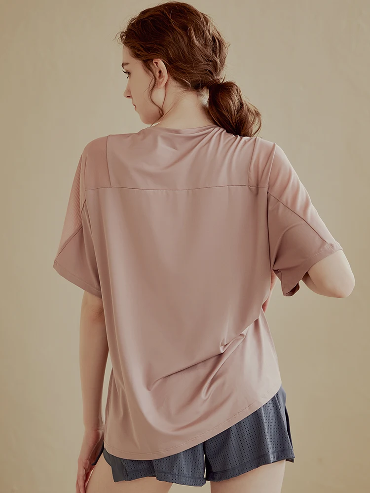 Сетчатая Просвечивающая футболка GymHUB новая спортивная одежда для йоги и фитнеса