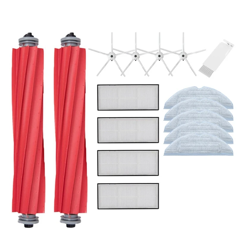 

Основная роликовая щетка для робота-пылесоса Xiaomi Roborock S7 T7S T7S Plus, экстрактор без волос, запасные части, 16 шт.