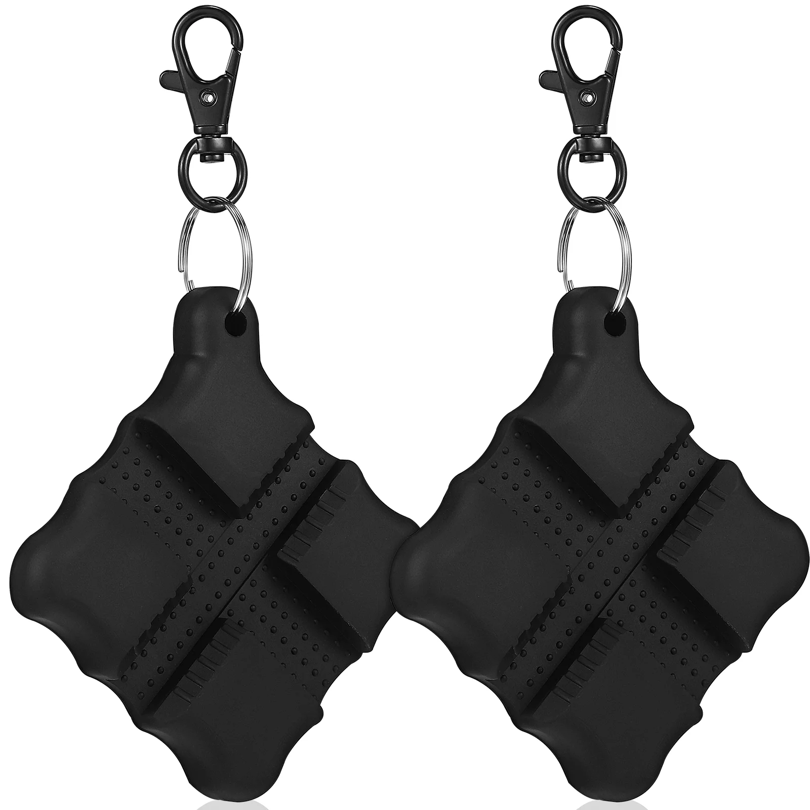 

2 PCS Pull Gum Protectors Clips Pullers The Cross Hand Practice Tool Target Remover Silica Gel Square Portable