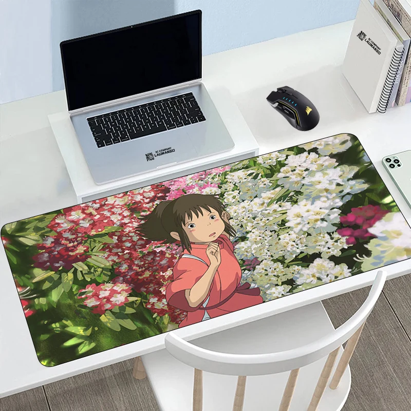 

Mouse Pad Spirited Away Office Accessories Mousepad Pc Gaming Computer Keyboard Carpet Large Varmilo Alfombrillas De Ratón Ковер