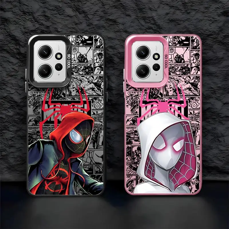 Чехлы для телефонов с героями комиксов Marvel Человек-паук Gwen Xiaomi Poco C50 X3 NFC C61 C51 X3pro