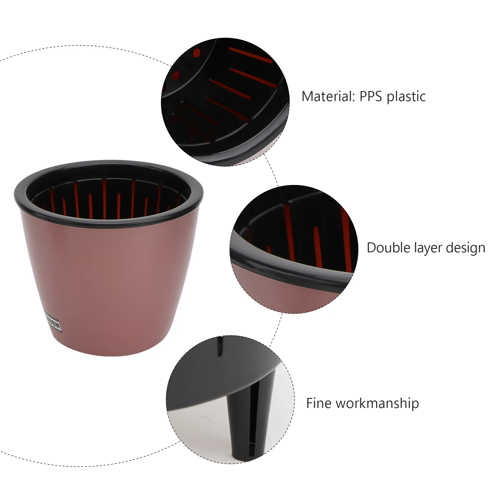 Ленивый пластиковый цветочный горшок Scindapsus Aureus горшки для растений