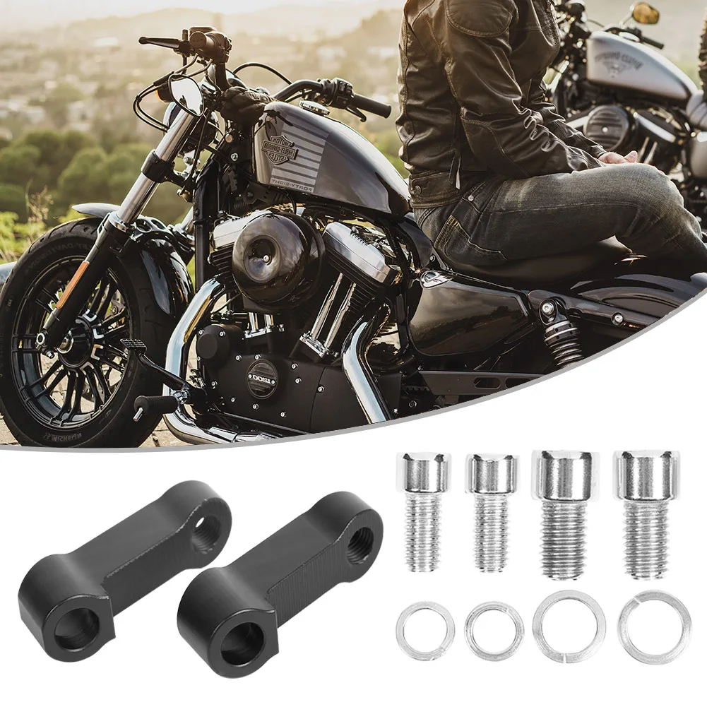 

2 шт., алюминиевые удлинители для зеркал заднего вида мотоцикла