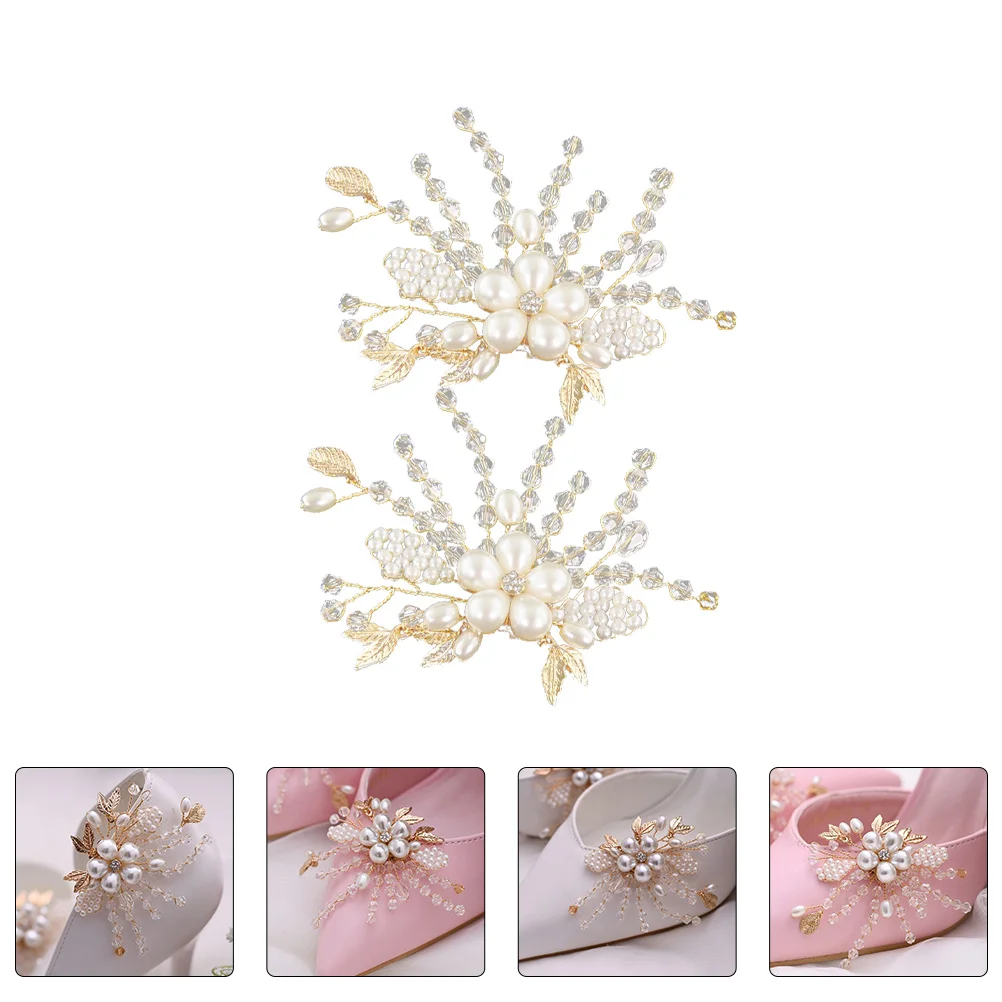 

Shoe Buckle Flower Wedding Buckles Bride Decoration Accessory Adornment Ornament