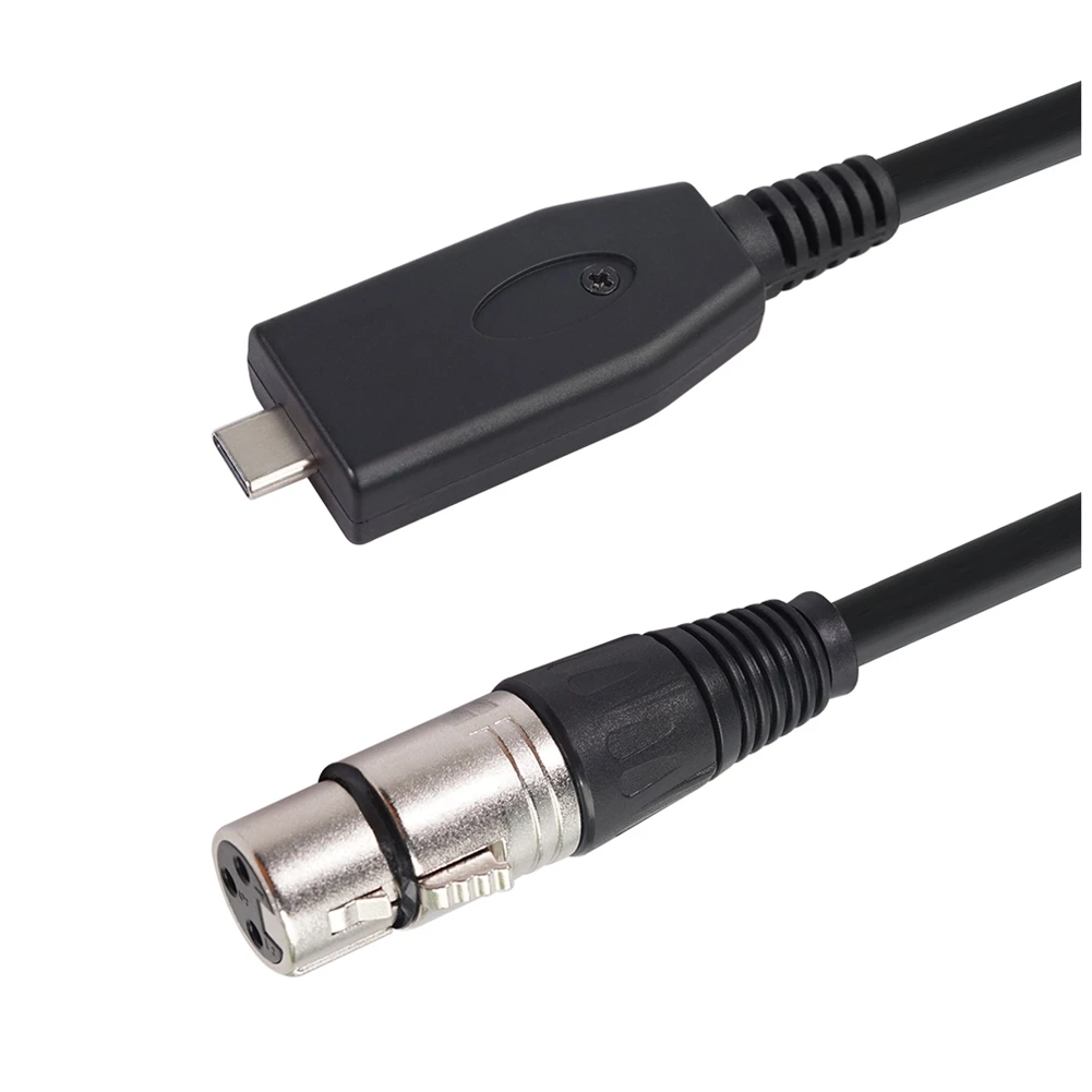 

USB C to XLR Female Cable, USB C Microphone Cable Type C Male to XLR Female Mic Link Studio Audio Cord (3Meter/10FT)