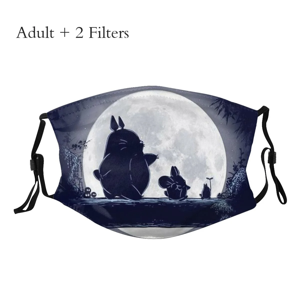 

Аниме маска для лица My Neighbor Totoro, черная ночная маска для лица, wasai, уникальный тренд с фильтрами PM2.5