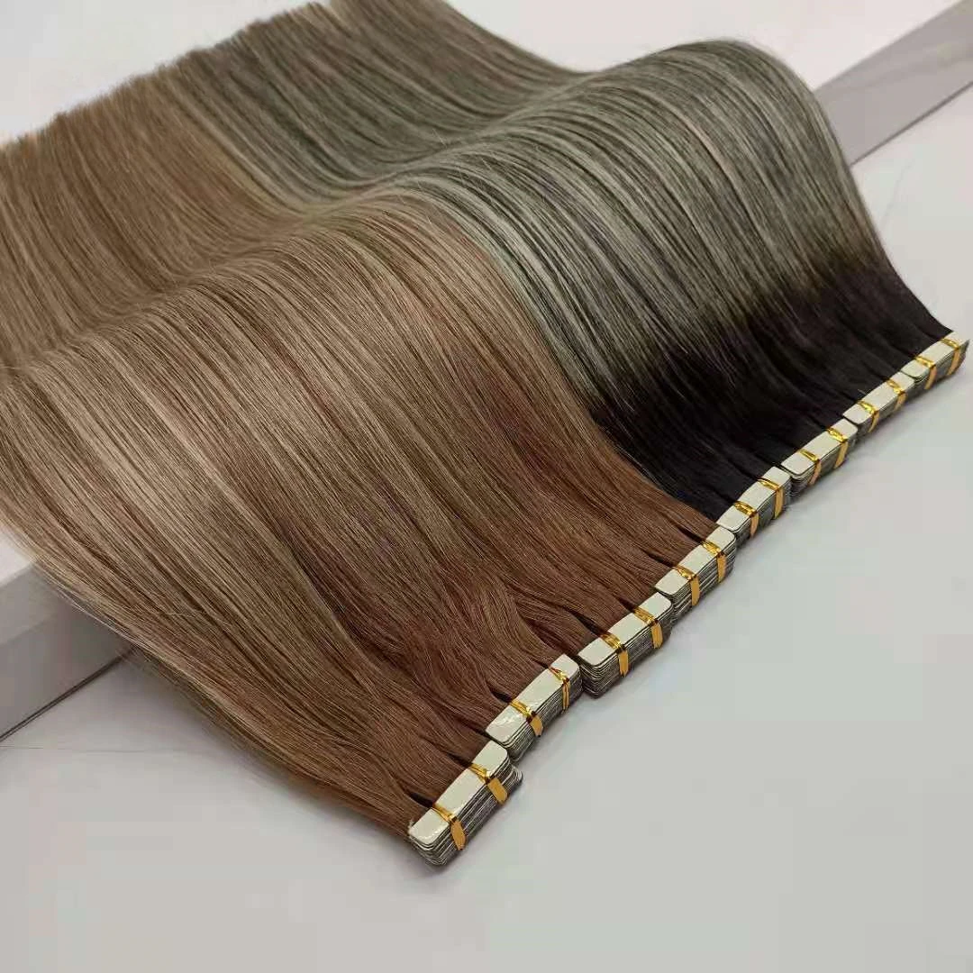 1 шт. * 150 г 100% волосы Remy девственные двойные нарисованные прямые настоящие