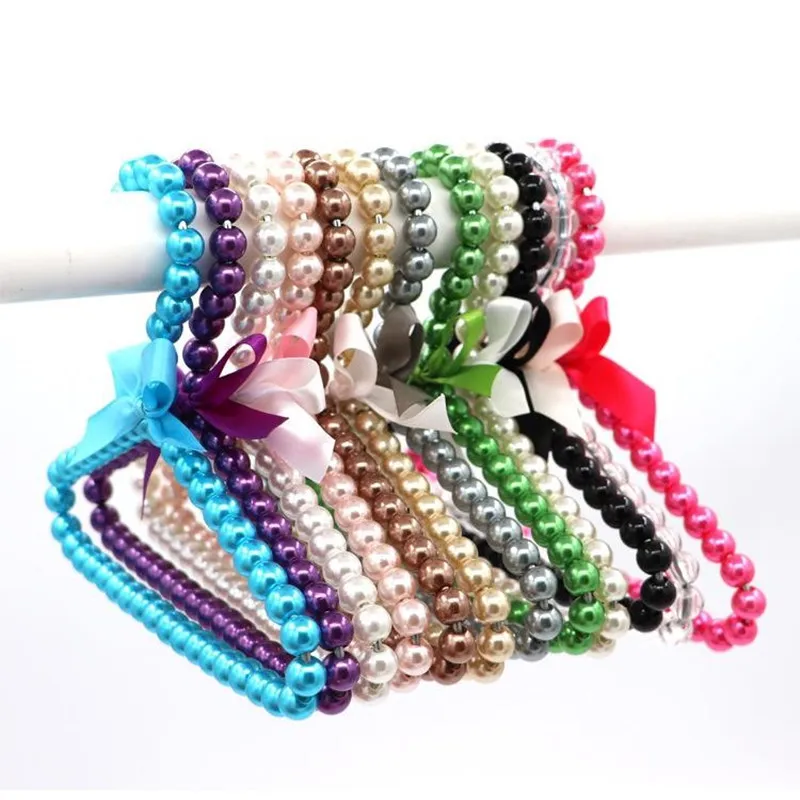 

Creative Artificial Pearl Rack Long Service Life Fashion Hanger Practical Beautiful Baby Plastic Clothes Hanger Drying Rack Home