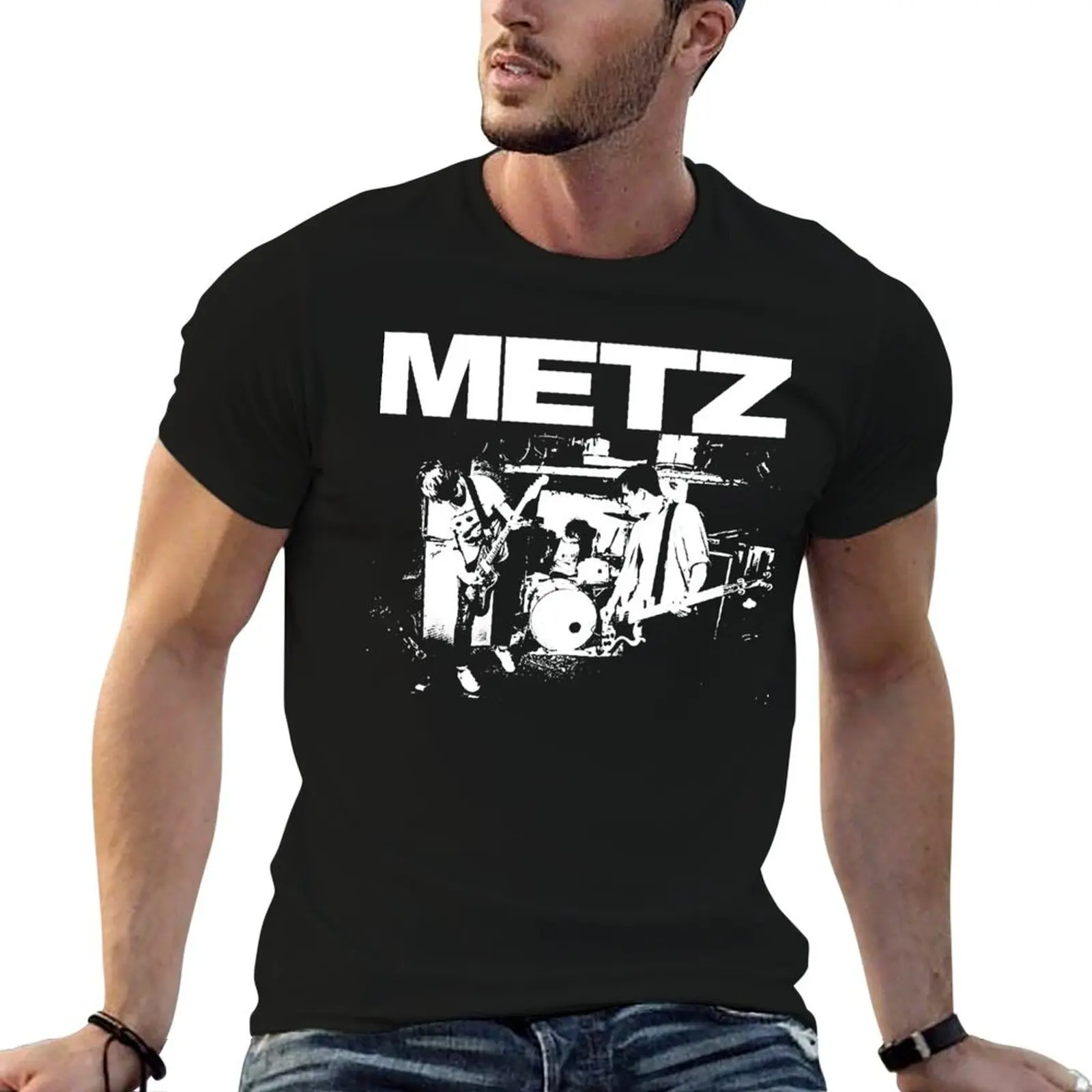 Фото Футболка Metz, мужские футболки с графическим принтом, забавные футболки, мужские футболки для мужчин, футболка №1