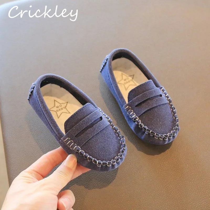 Мокасины Детские однотонные мягсветильник Нескользящие для начинающих ходить