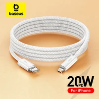 Кабель Baseus USB C для iPhone 14 13 12 11 pro Max Xs Plus 20 Вт, кабель для быстрой зарядки типа C, провод даты для ipad Macbook