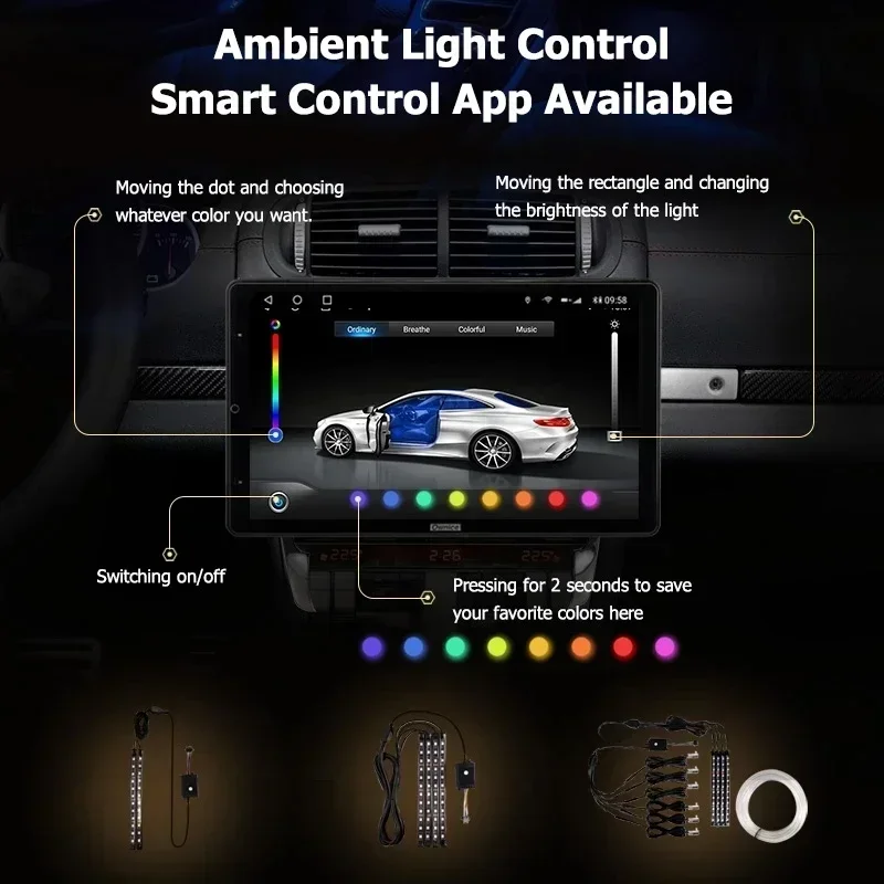 Android10.0 Ownice Автомобильный радиоприемник для Mercedes-Benz Smart Fortwo 3 C453 A453 W453 2014 2020 13 дюйма