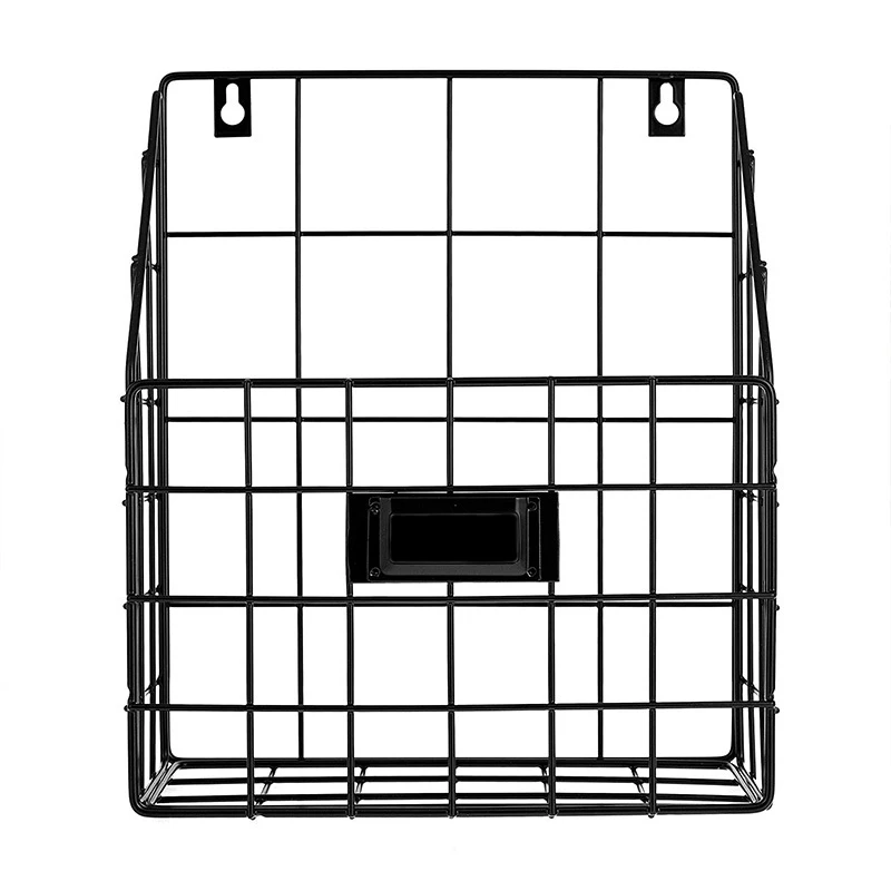Корзина для проволочной почты-настенная подвесная папка/Органайзер