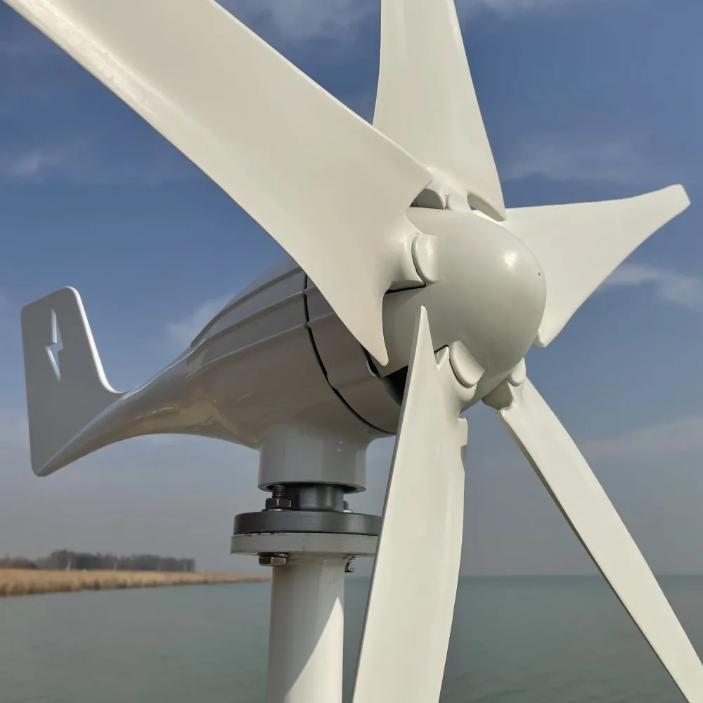5000W 12V 24V 48V Wind Energy Generator Small Power Turbine Windmill for Home Farm With MPPT Controller Regulator You