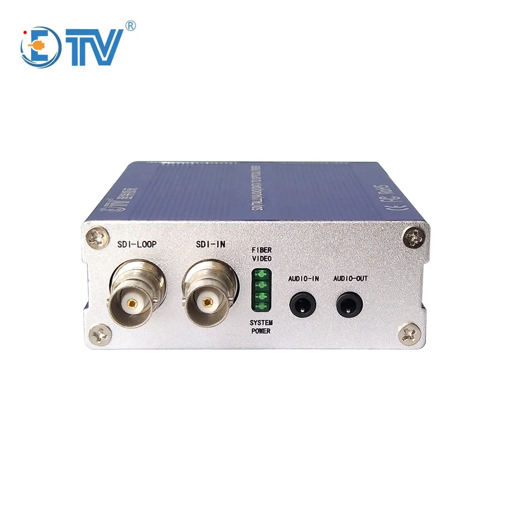 

ETV SDI to fiber converter with RS422 + Tally + data + bidirectional audio