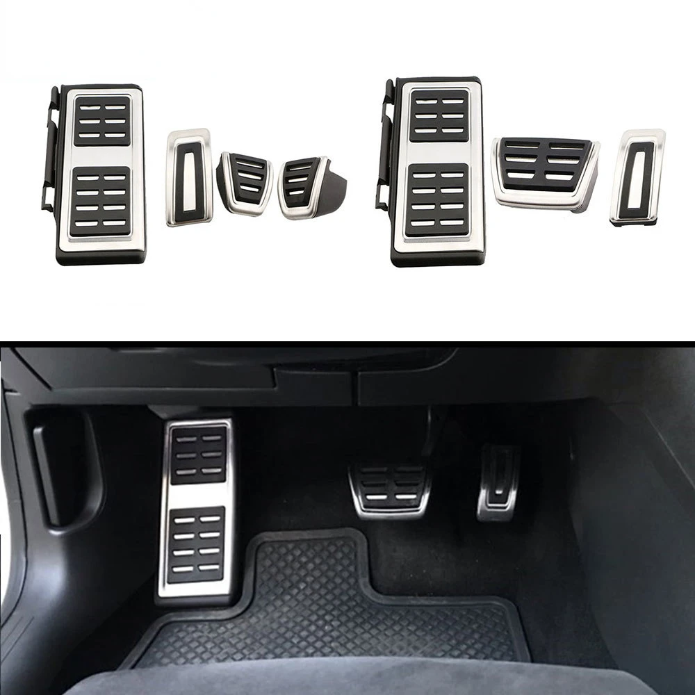 

Auto Car Sport Fuel Brake Pedal Cover Restfood Pedals for Vw New MK7 7th Gen 2019 - 2022 LHD Accessories