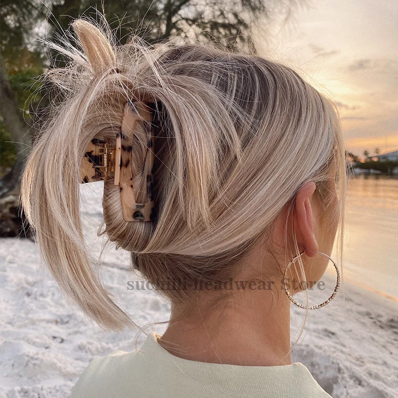 Женская заколка для волос леопардовая высокого качества