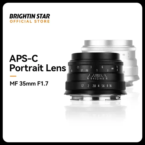 Объектив Brightin Star 35mm F1.7 APS-C  для портретной съемки