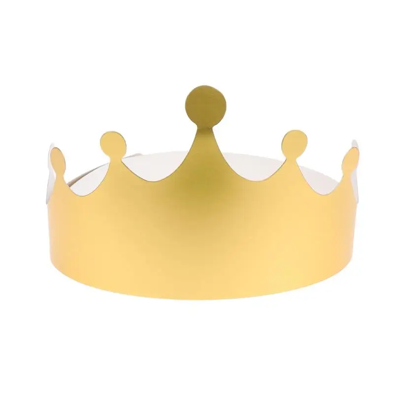 

12 PCS Golden Paper Crown Hats Birthday Party Hats Party Supplies for Birthday Celebration Baby Shower Party Supplies