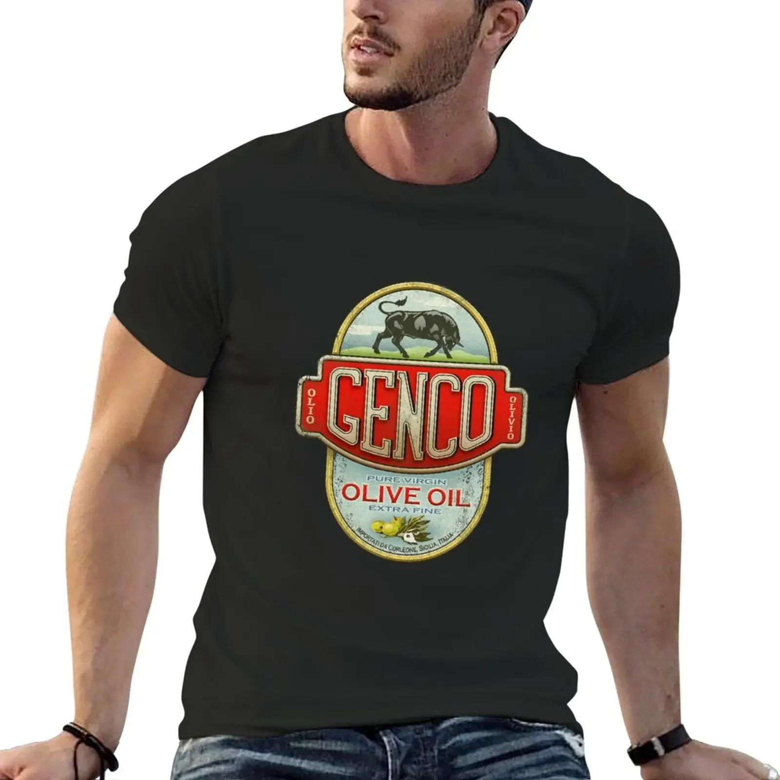 Футболка Godfather Genco Olive Oil Co футболка с рисунком футболки милая одежда мужская