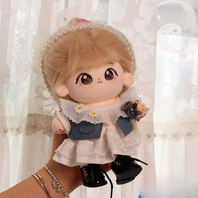 Хлопковая одежда для куклы 20 см оригинальная Заводская кружевная атрибутика