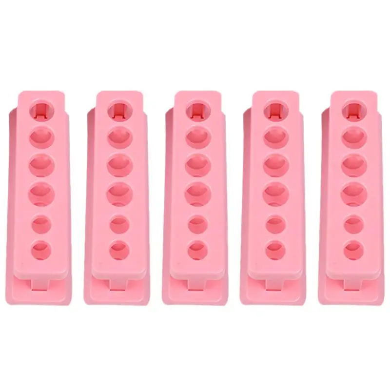 

5 шт., прочная легкая портативная стойка для пробирок, стойка для пробирок, держатель для лабораторных трубок для школы, лаборатории, медицин...