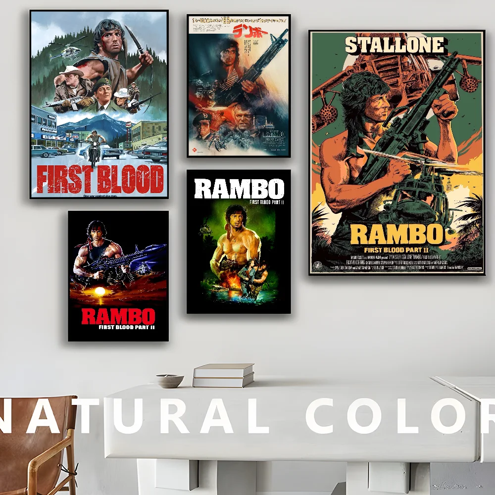 Классический плакат Rambo First Blood высококачественная цифровая печать на