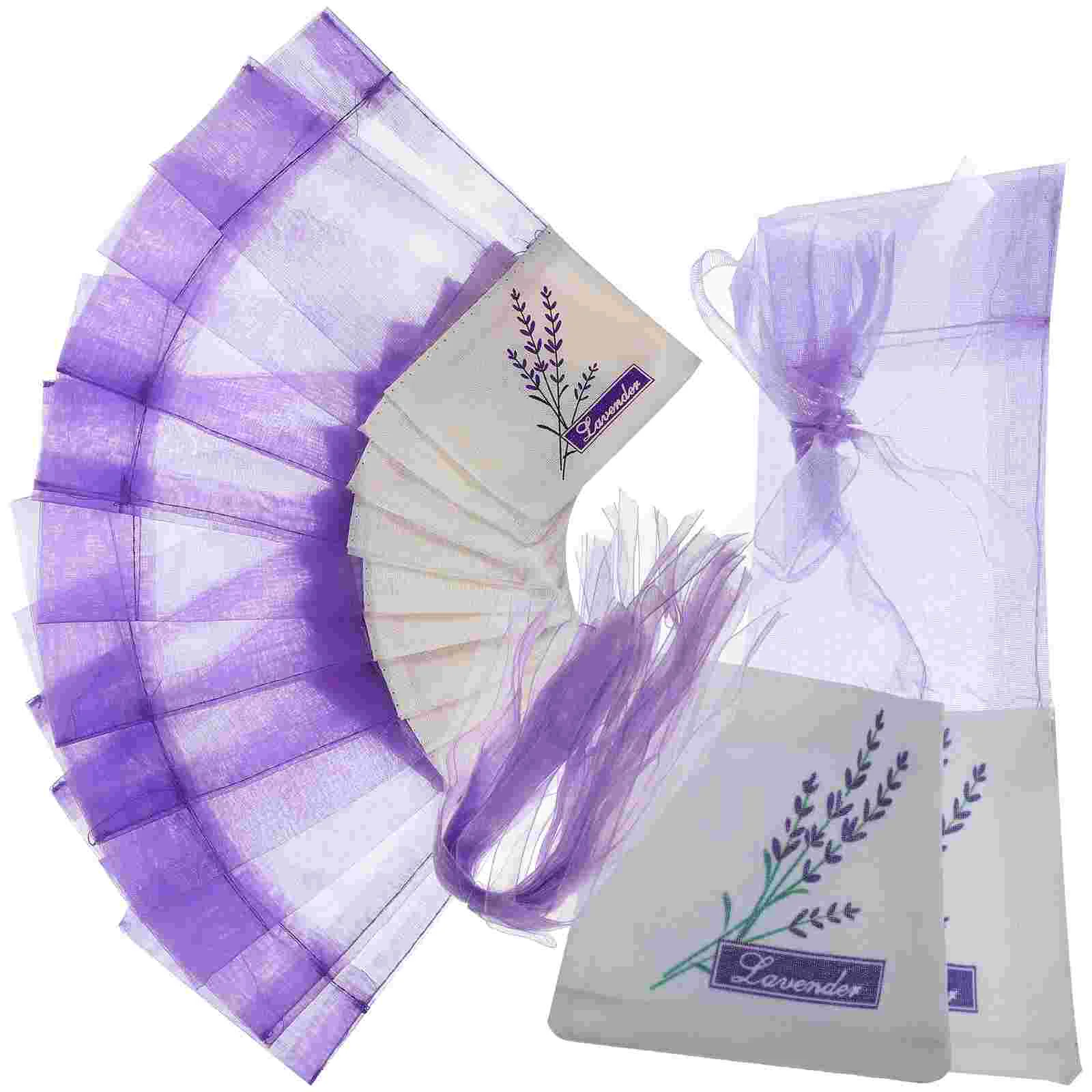 

Cabilock 30pcs Lavender Flower Printing Fragrance Sachets Bag for Drawers and Closets Fresh Scents£¬ Dry Flowers Storage, Bags