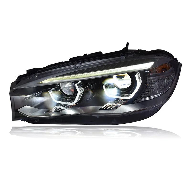 Автомобильные фары для BMW X5 F15 X6 F16 Светодиодные 2014 2015 2016 2017 2018 Лампа Drl Объектив