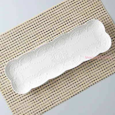 

Винтажная белая керамическая тарелка 10 дюймов