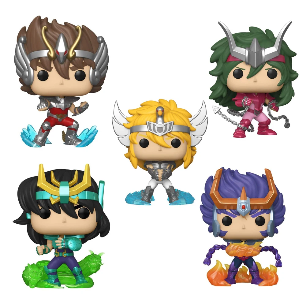 

Saint Seiya Pegasus Seiya Phoenix Ikki Dragon Shiryu Cygnus Hyoga Andromeda Shun Vinyl Figure Collection Model Toys