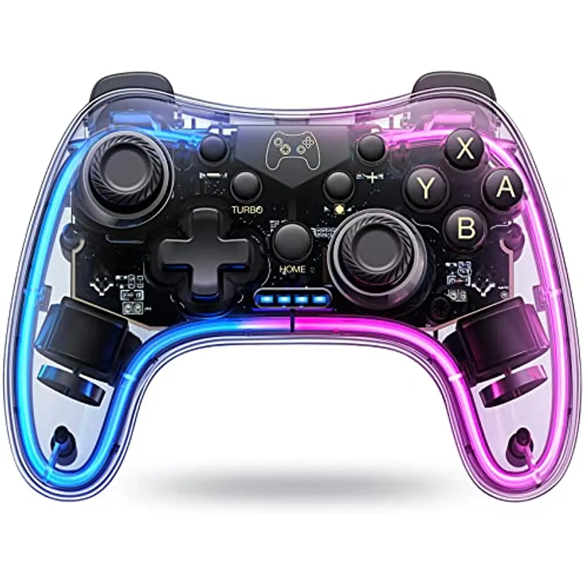 

Switch Controller Compatible with Nintend Switch/Lite/OLED Controller, Switch Pro Controller With RGB Breathing LED