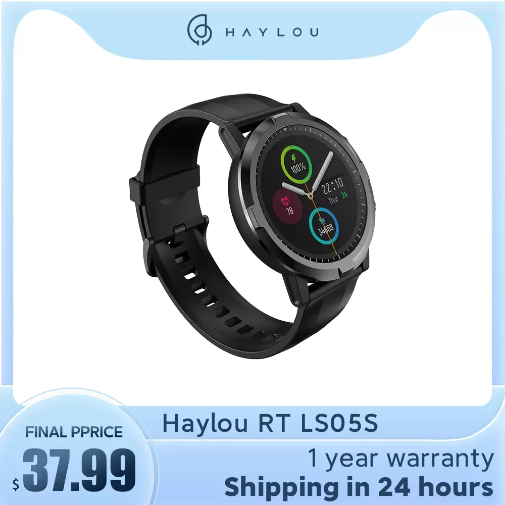 

Смарт-часы Youpin Haylou RT LS05S, IP68, 12 спортивных режимов
