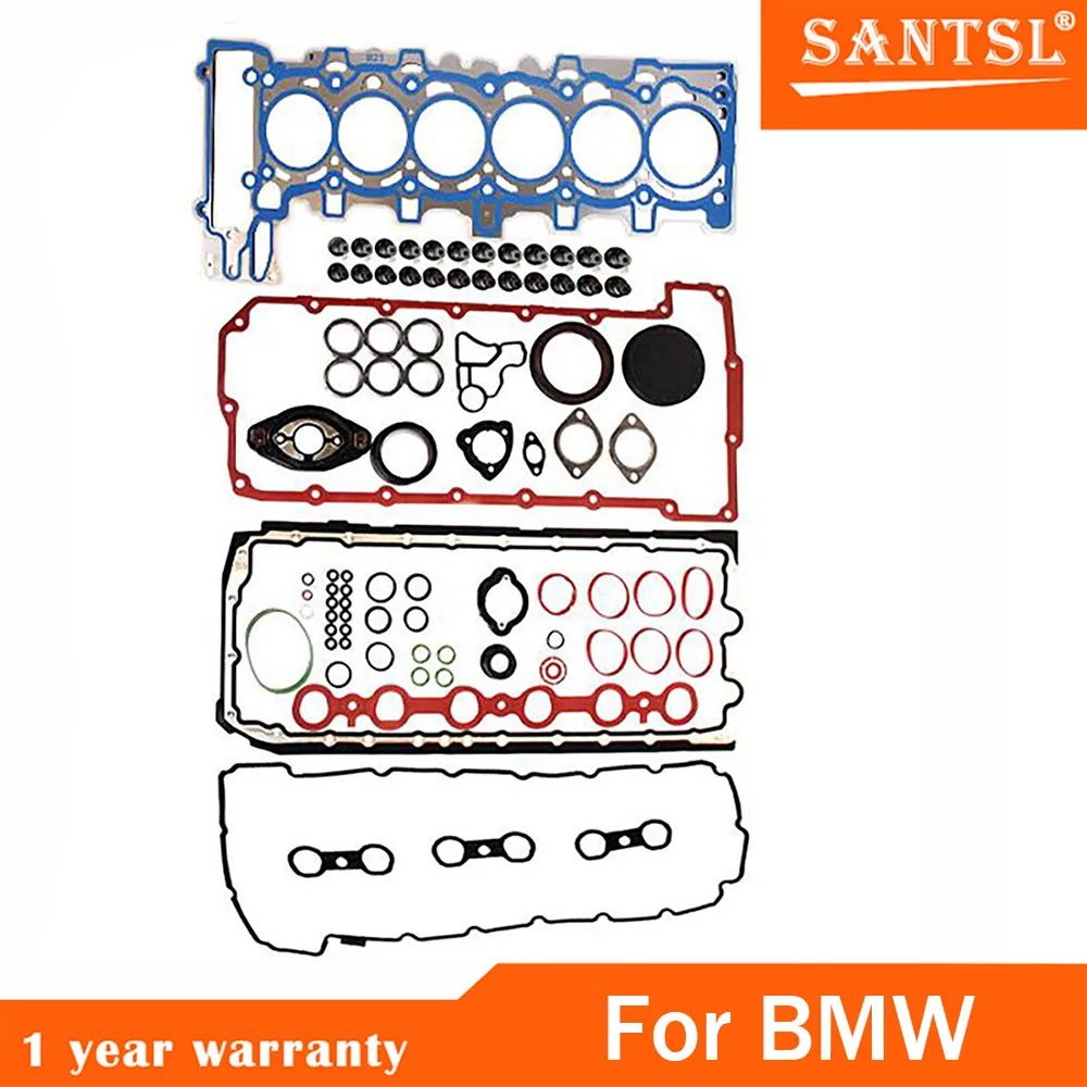 Подходит для BMW 323i E90 E91 325i E93 325xi 523i E60 E61 N52B25A X3 полный комплект прокладок